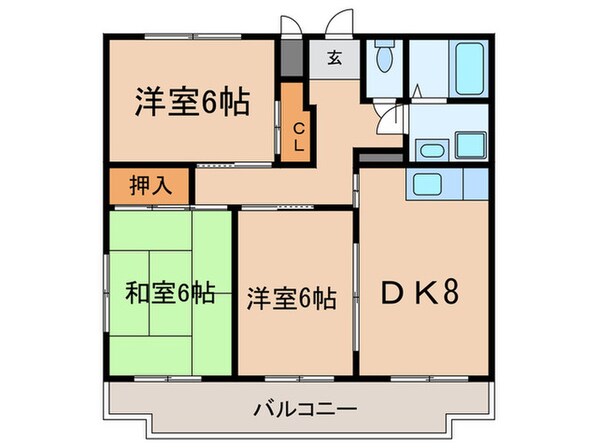 ハウスブランシェの物件間取画像